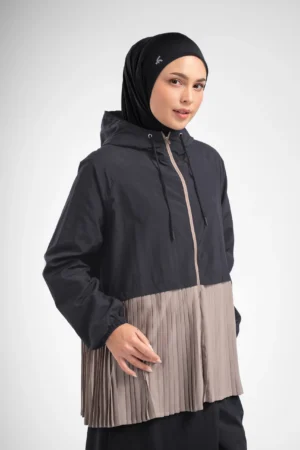 Lady Fit Runera Pleated Jacket Onyx