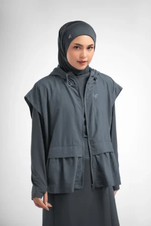 Lady Fit Runera Frill Vest Charcoal