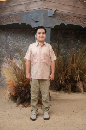 Meutia Shirt Boys in Woodrose