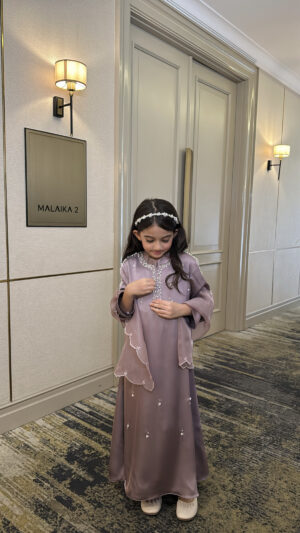 SANIYAA DRESS ANAK - PURPLE