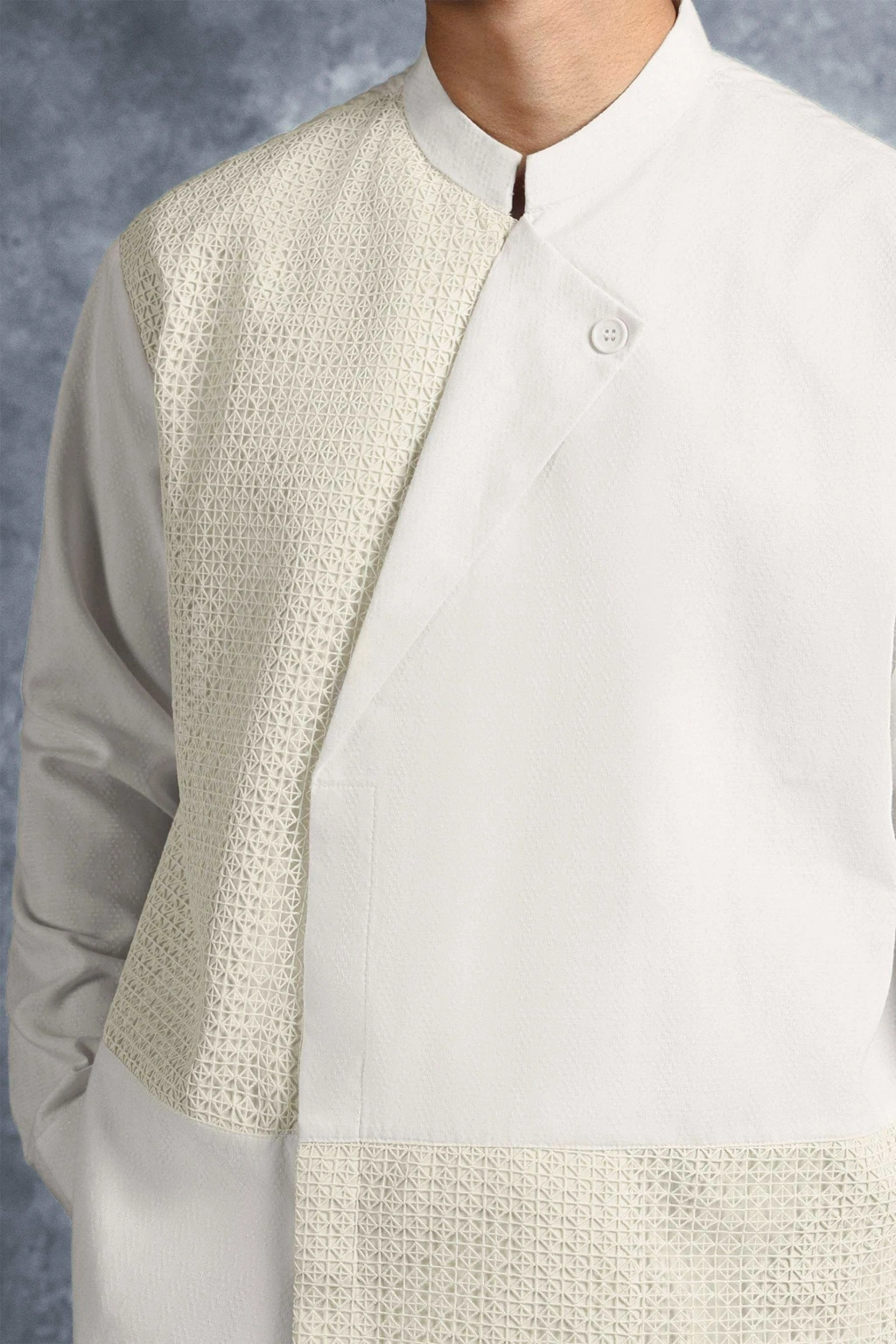 Kemeja Elok Beskap Lengan Panjang Puspa - Gambar 4