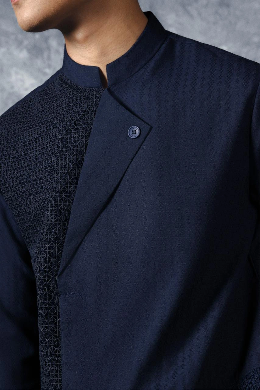 Kemeja Elok Beskap Lengan Panjang Swarga - Gambar 3