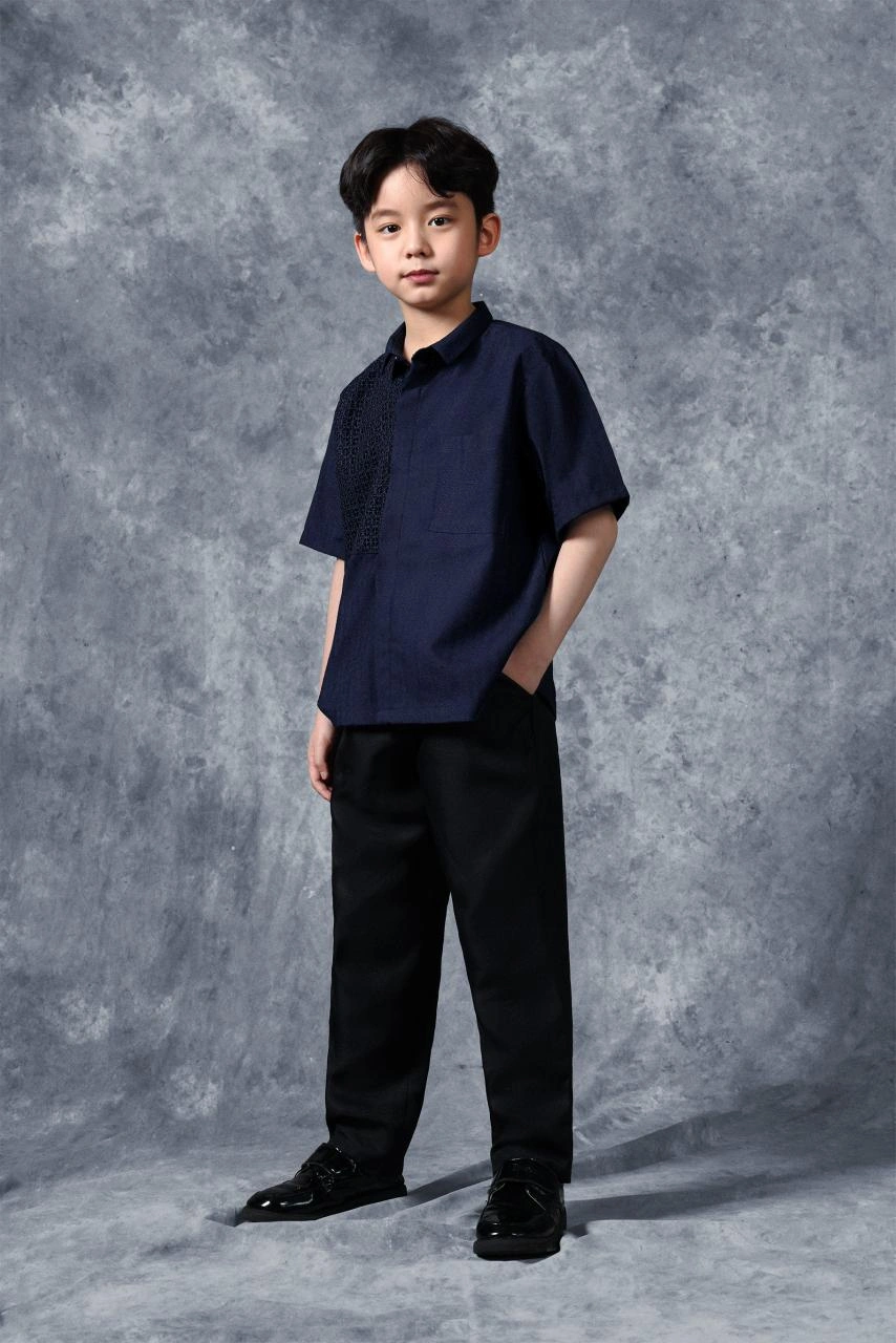 Kemeja Anak Elok Brokat Swarga - Gambar 5