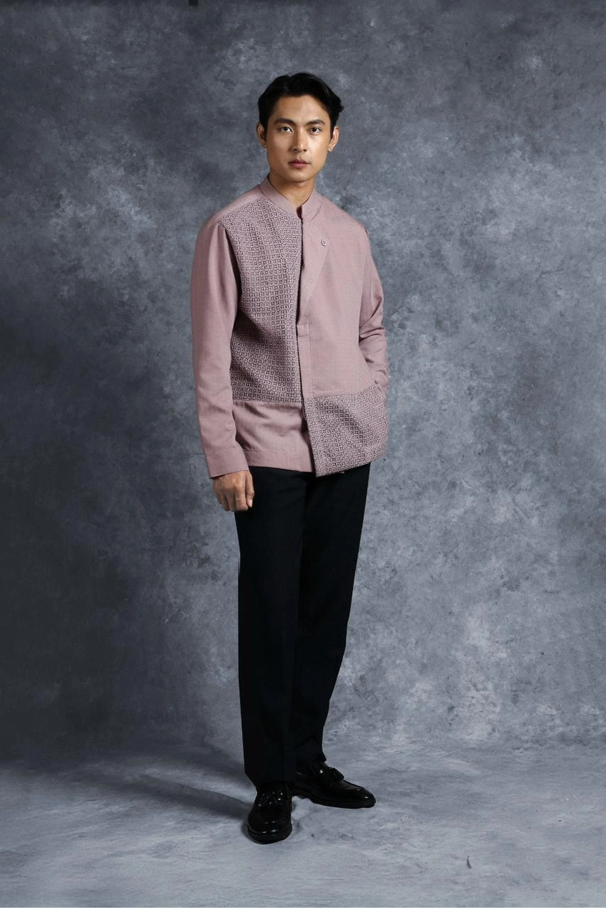 Kemeja Elok Beskap Lengan Panjang Kusuma - Gambar 4