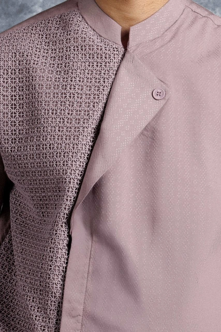 Kemeja Elok Beskap Lengan Panjang Kusuma - Gambar 3