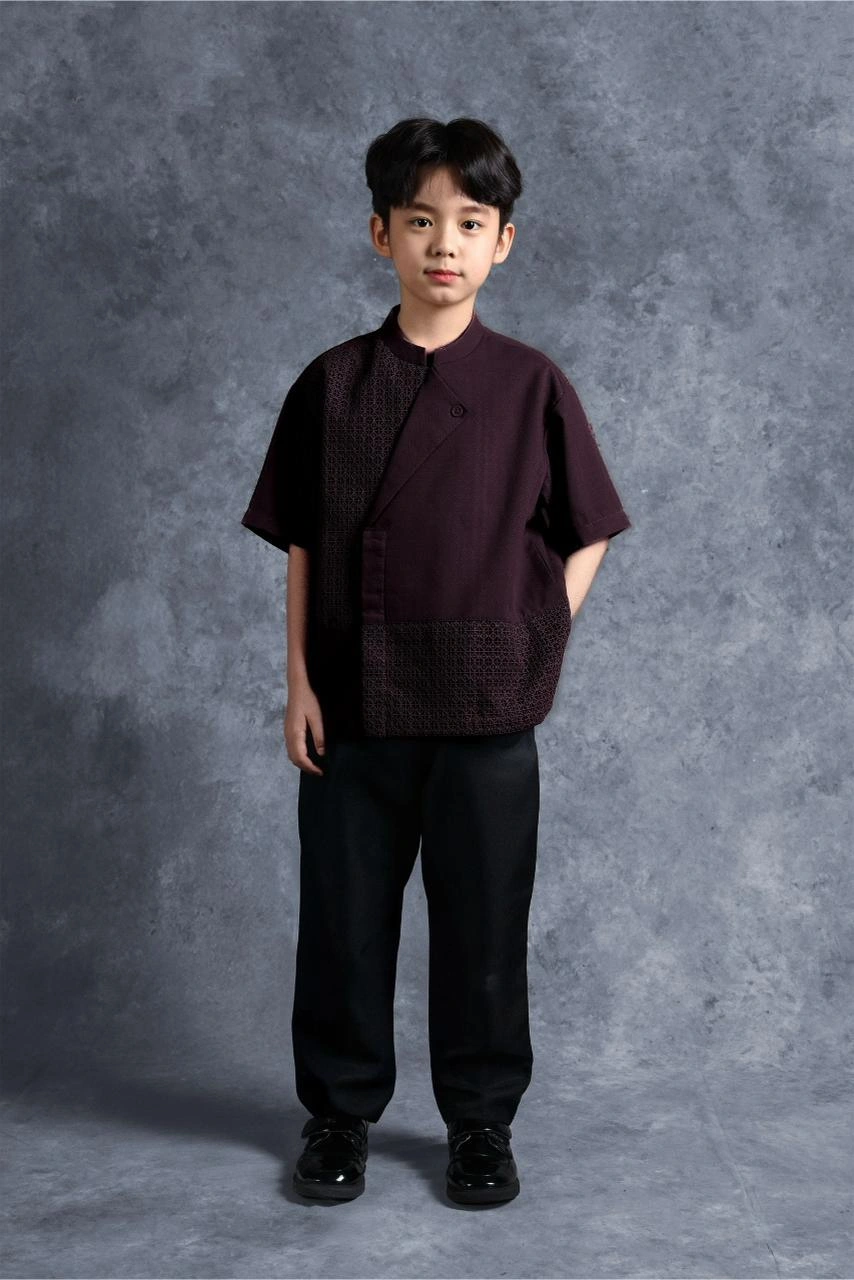 Kemeja Anak Elok Beskap Gandaria - Gambar 3