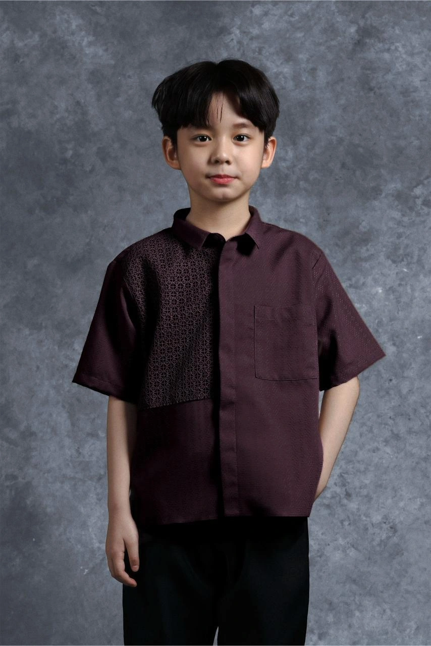 Kemeja Anak Elok Brokat Gandaria