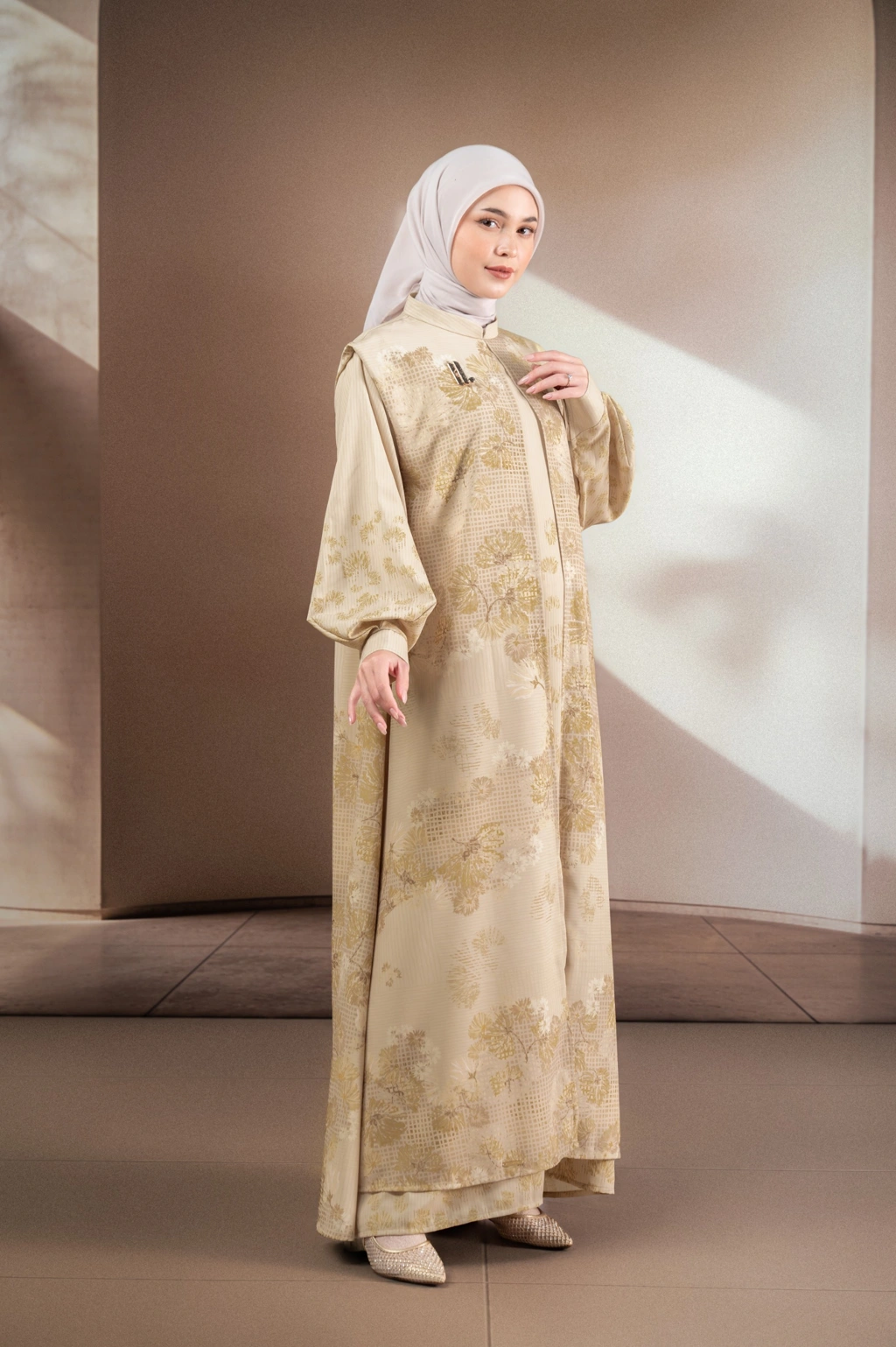 GAUN BERMOTIF ELOK PALEM