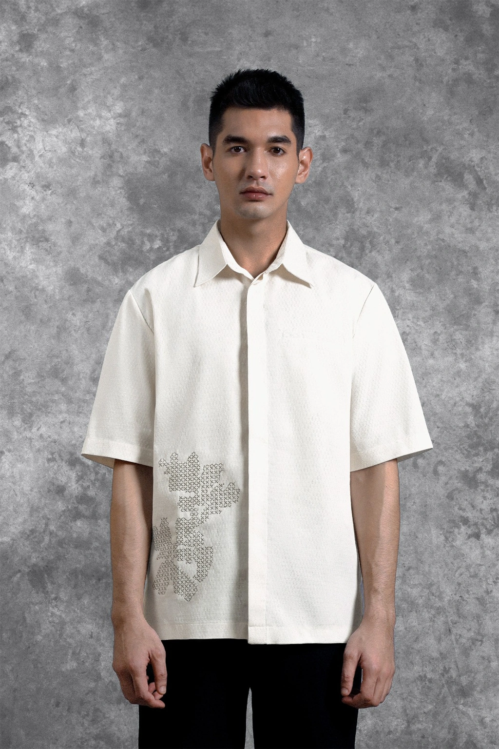 Kemeja Bordir Renjana Lengan Pendek Binar