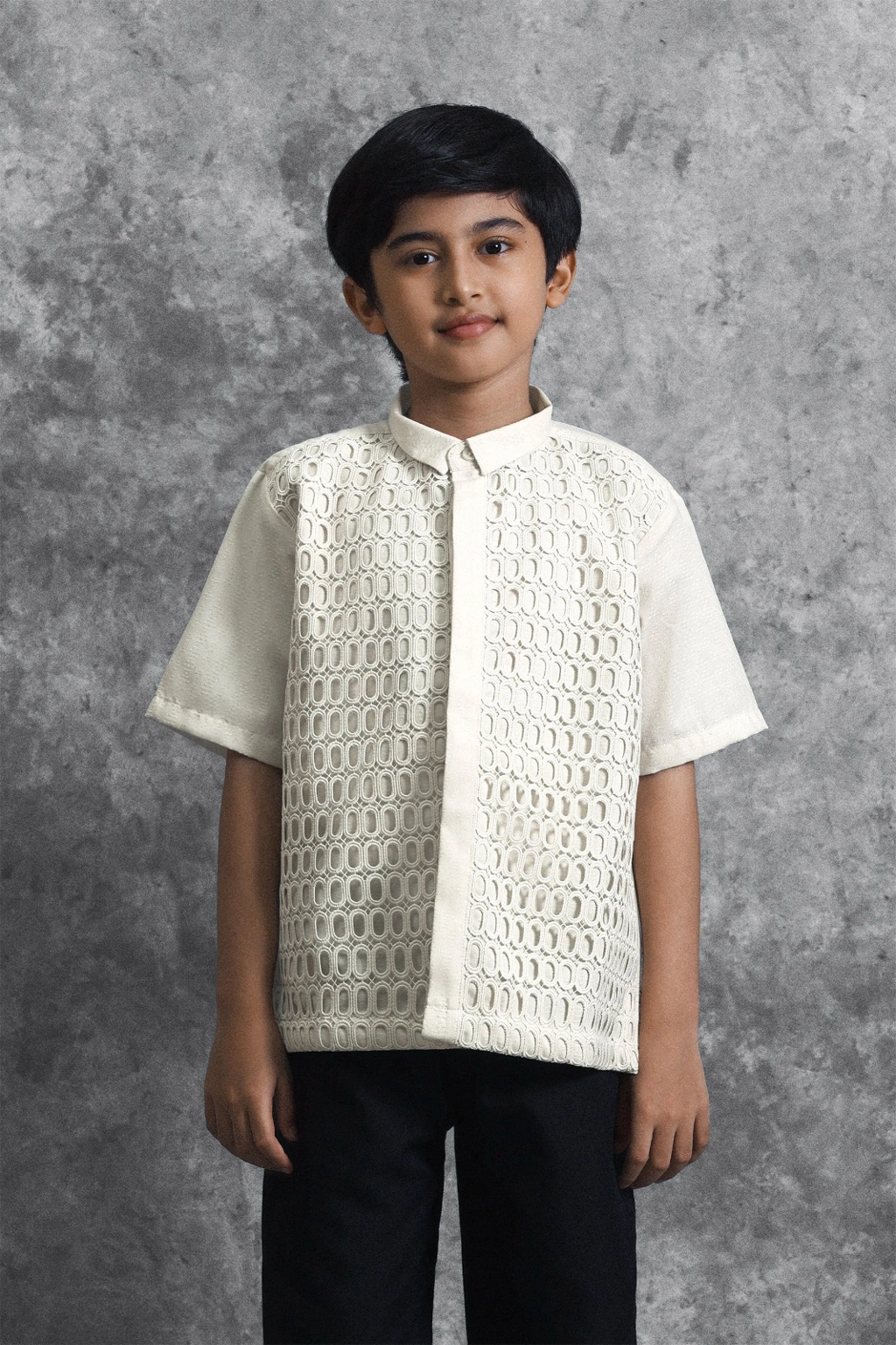 Kemeja Anak Brukat Renjana Binar